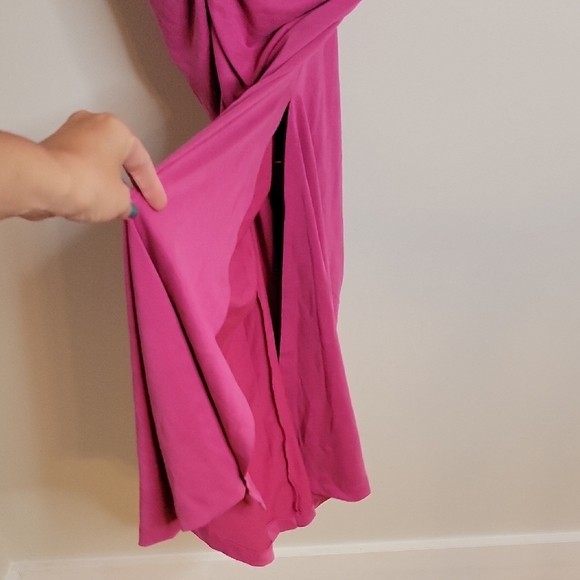 Anthropolgie Strapless Magenta Dress Size Xsmall - Picture 3 of 6